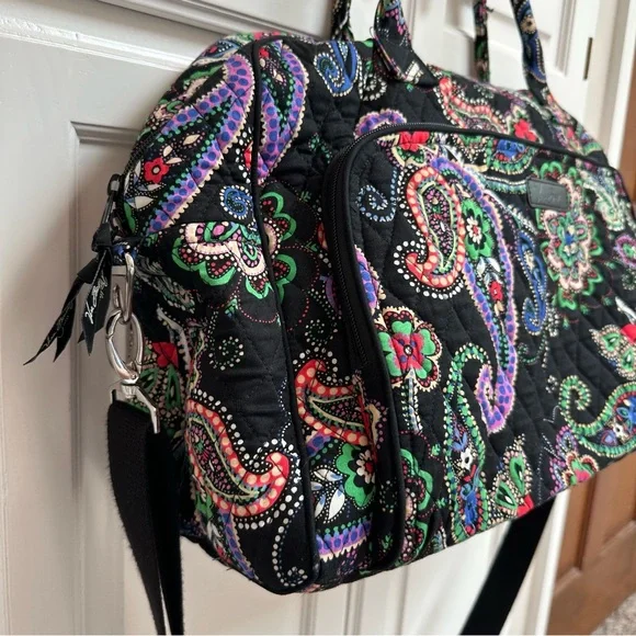 Vera Bradley Grand Weekender Travel Bag in Retired Kiev Paisley Print - Picture 7 of 15